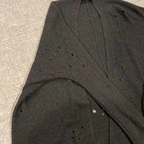 Express Distressed Oversized Holey Cardigan EUC - Picture 12 of 15